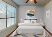 Thumbnail 12 of 22 - bedroom with bed and ceiling fan