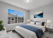 Thumbnail 6 of 13 - a bedroom with a bed and a window