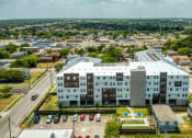 Thumbnail 26 of 27 - a view of a building from the air
