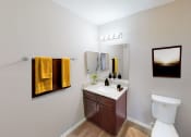 Thumbnail 9 of 13 - the preserve at ballantyne commons apartments bathroom with toilet and sink