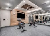 Thumbnail 17 of 37 - Bike studio with TV and stretching area
