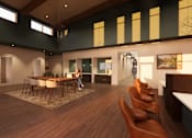 Thumbnail 4 of 29 - a rendering of a multipurpose room with a table and chairs