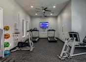 Thumbnail 17 of 41 - the gym is equipped with state of the art equipment including treadmills and weights