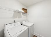 Thumbnail 24 of 25 - a washer and dryer in a laundry room with white walls
