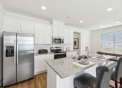 Thumbnail 3 of 25 - large island with gooseneck sink