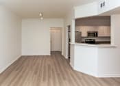 Thumbnail 20 of 36 - A kitchen area with a countertop and cabinets.