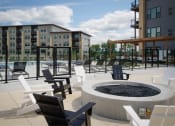Thumbnail 40 of 61 - Amenity, Luxury, Resident, Apartment, High end, Monona, pool, grilling area, courtyard, gas fire pit