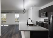 Thumbnail 14 of 84 - Kitchen with appliances at The Landing at 1001 NP, Fargo, ND 58102