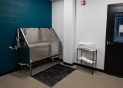Thumbnail 71 of 84 - a bathroom with a sink and a towel rack at The Landing at 1001 NP, Fargo, North Dakota 58102