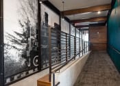 Thumbnail 43 of 84 - a large black and white photo of an old locomotive is displayed on the wall of the at 1001 NP, Fargo, North Dakota 58102