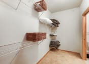 Thumbnail 13 of 86 - the spacious walk in closet in the master bedroom has a wire closet organizer