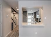 Thumbnail 20 of 30 - Dining nook beside kitchen in modern Dallas apartment