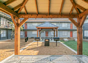 Thumbnail 3 of 31 - Community pavilion and outdoor seating at Chapel Creek Dallas