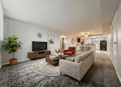 Thumbnail 16 of 49 - Main Living Room at River Run Apartments, Warren, 44485