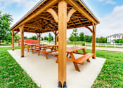 Thumbnail 20 of 39 - Wooden picnic pavilion at Renova of Brunswick Apartments, Ohio, 44212