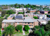 Thumbnail 24 of 25 - Aerial drone photo of The Glendon Building, showing solar panels.