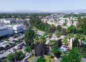 Thumbnail 21 of 21 - Aerial drone image of Chandler Circle Apartments and the Sherman Oaks neighborhood surrounding.