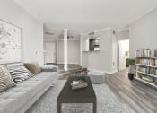 Thumbnail 9 of 20 - Large living room featuring hardwood floors.