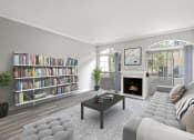 Thumbnail 10 of 20 - Large living room featuring hardwood floors and natural light providing adjacent patio.