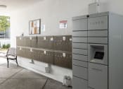 Thumbnail 16 of 24 - Mail area with Luxer package delivery lockers.