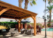 Thumbnail 25 of 28 - Gazebo and seating area by the pool.