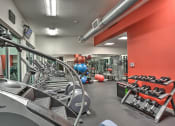 Thumbnail 7 of 35 - Large Fitness Center with high-tech exercise equipment at The Mosaic on Broadway, Texas, 78215