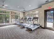 Thumbnail 30 of 50 - the preserve at ballantyne commons fitness room with cardio machines and windows