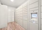 Thumbnail 33 of 53 - a large white closet with a computer in it