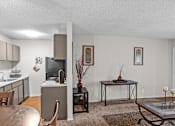 Thumbnail 4 of 18 - our apartments offer a living room with a fireplace