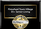 Thumbnail 28 of 28 - A black and gold award plaque for Firewheel Town Village 55+ Senior Living.