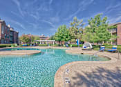 Thumbnail 18 of 25 - A swimming pool with a 3 feet depth marking.