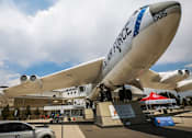 Thumbnail 48 of 48 - a large air force plane on display at an airport