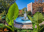 Thumbnail 40 of 45 - a fountain in a park with a building in the background