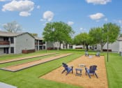 Thumbnail 32 of 41 - our apartments have a large yard with tables and chairs