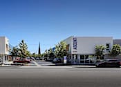 Thumbnail 9 of 77 - A street view of a building with the word "ASIENT" on it.