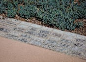 Thumbnail 39 of 114 - A memorial with names and images of people.