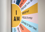 Thumbnail 37 of 127 - A book with the title "I AM" and various positive attributes written on its cover.