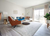 Thumbnail 4 of 11 - Spacious Living Room With Balcony at 1177 Greens Farms, Connecticut