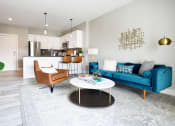Thumbnail 3 of 11 - Living Room With Kitchen View at 1177 Greens Farms, Westport
