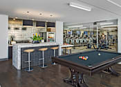 Thumbnail 16 of 32 - The Scott common space area with pool table and shuffle board