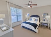 Thumbnail 20 of 27 - Bedroom with Large Window at The Estates at Ballantyne, Charlotte, NC, 28277