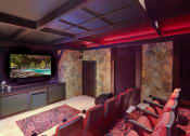 Thumbnail 25 of 27 - Media Room with Large Screen at The Estates at Ballantyne, Charlotte, NC, 28277