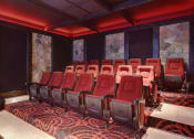 Thumbnail 24 of 27 - Row of Chairs in the Media Room at The Estates at Ballantyne, Charlotte, NC, 28277