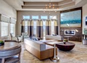 Thumbnail 2 of 24 - Clubhouse Lounge Seating with television at Creekside at Providence, Mt Juliet, Tennessee
