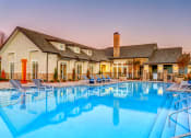 Thumbnail 7 of 24 - pool at dusk at Creekside at Providence, Tennessee, 37122