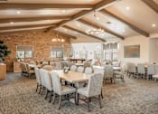 Thumbnail 28 of 94 - A Room with Tables and Chairs at The Villas at Ellis Manor, Fresno, CA