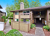 Thumbnail 16 of 19 - Apartments in Renton, WA, walkway with manicured landscaping