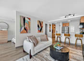 Thumbnail 4 of 33 - Modern Living Room at Reflections at the Wharf, Washington, DC, 20024