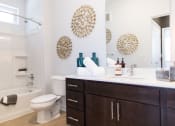 Thumbnail 11 of 52 - vanity and tub in bathroom at Pinnex, Indianapolis, 46203