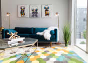 Thumbnail 3 of 52 - living room in apartment at Pinnex, Indiana